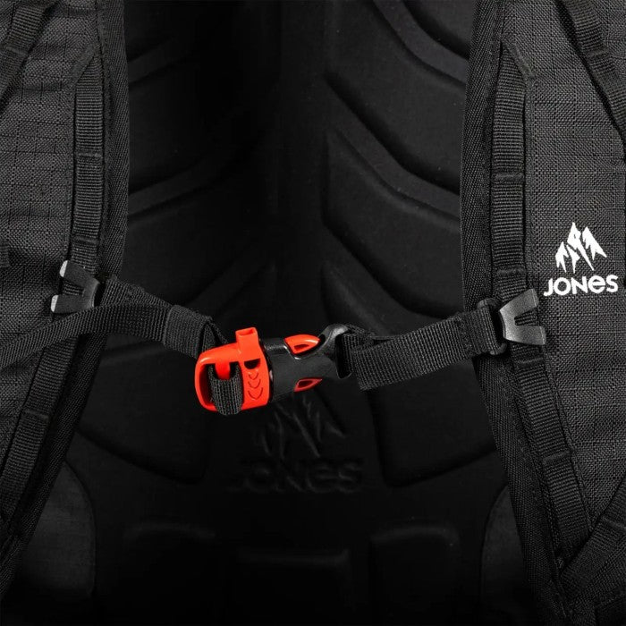 JONES FURTHER 25L SKI/SNOWBOARD RUGZAK STEALTH BLACK