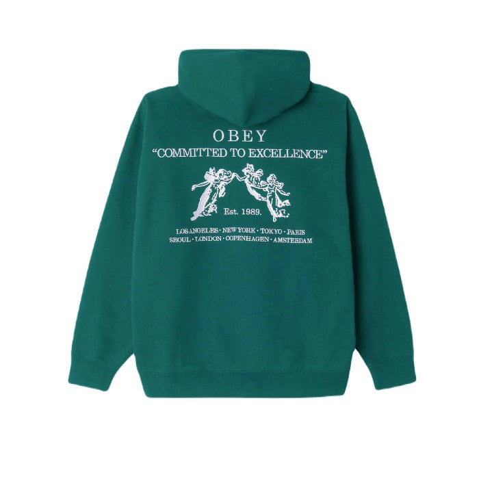 OBEY EXCELLENCE HOODIE - AVENTURINE GREEN