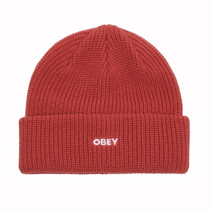 OBEY FUTURE BEANIE MINERAL RED