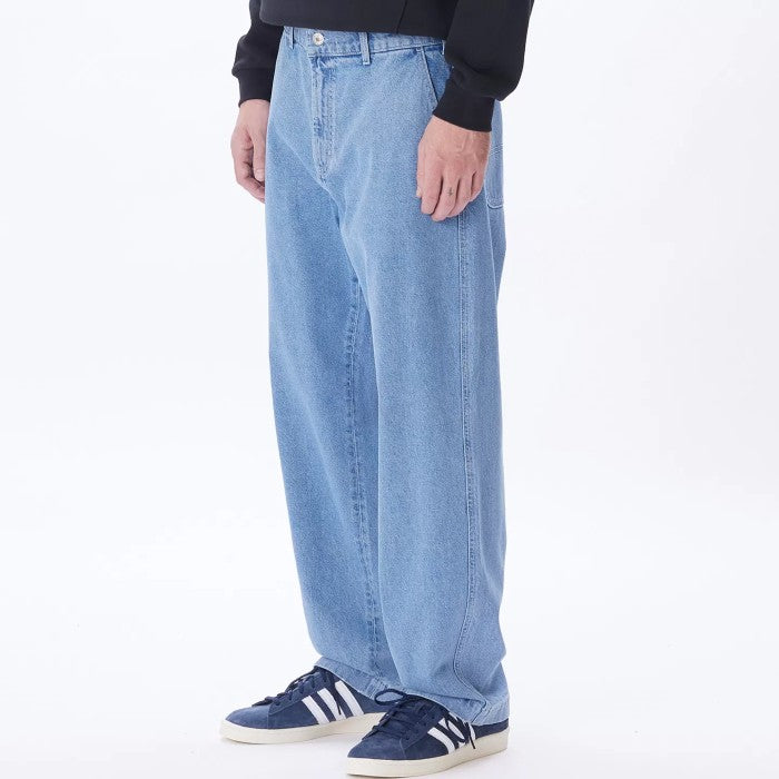 OBEY HARDWORK CARPENTER DENIM PANTS - LIGHT INDIGO 