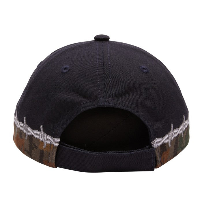 OBEY NOT RIGHT 6 PANEL VELCRO BACK PET NAVY MULTI