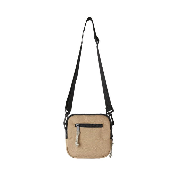 OBEY SMALL MESSENGER SCHOUDERTAS - CARAMEL BROWN