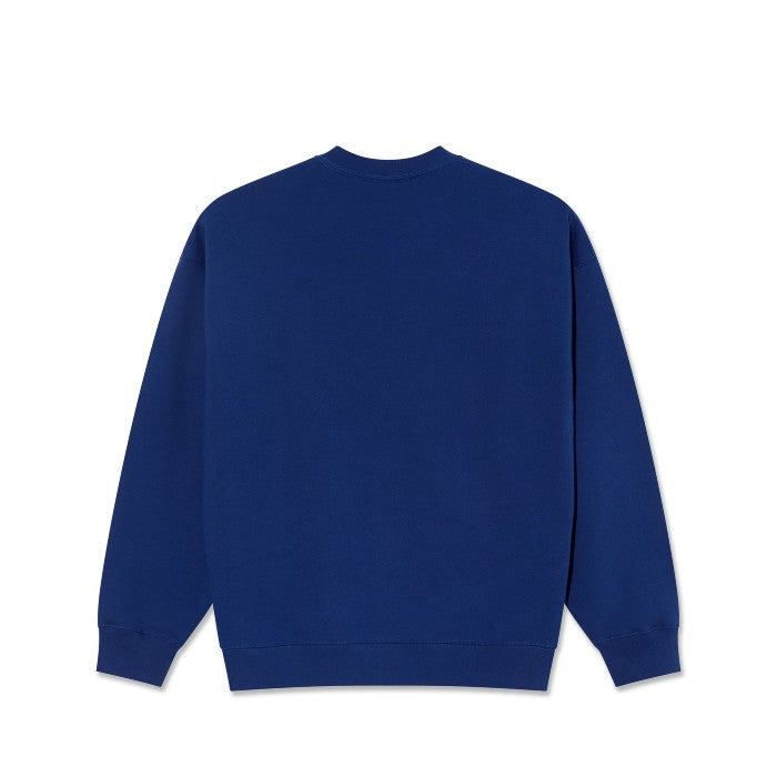 POLAR DAVE CREWNECK SWEATER - DEEP ROYAL BLUE The Old Man Boardsports Polar