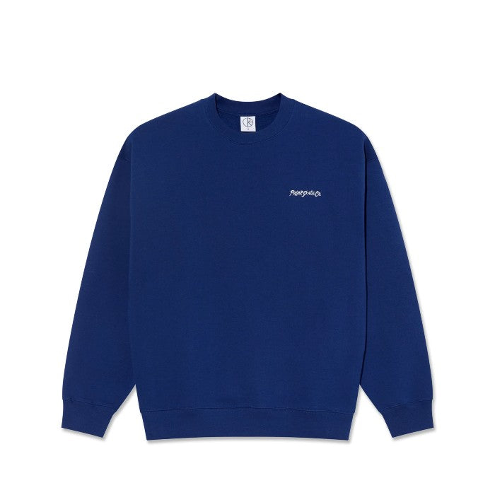 POLAR DAVE CREWNECK SWEATER - DEEP ROYAL BLUE The Old Man Boardsports Polar