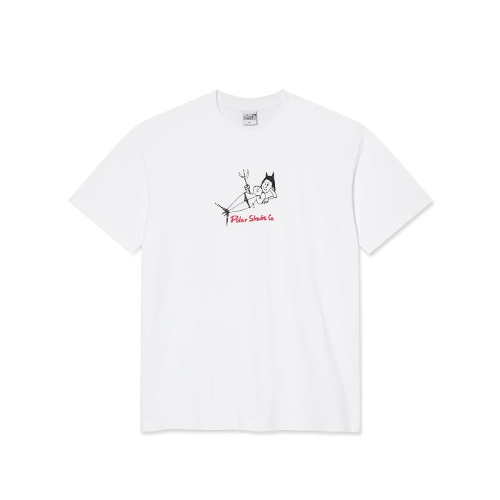 POLAR DEVIL WOMAN T-SHIRT - WHITE The Old Man Boardsports Polar