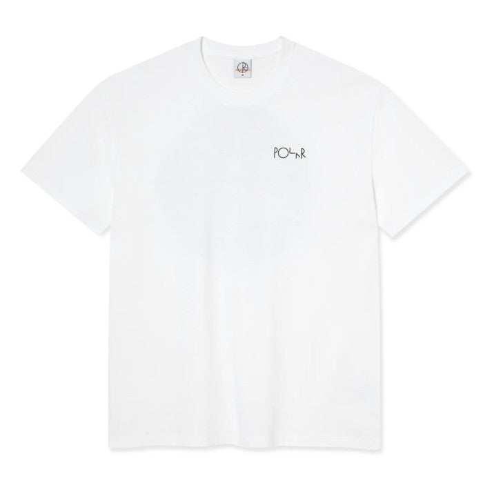 POLAR FILL LOGO BURNSIDE 2084 T-SHIRT - WHITE The Old Man Boardsports Polar