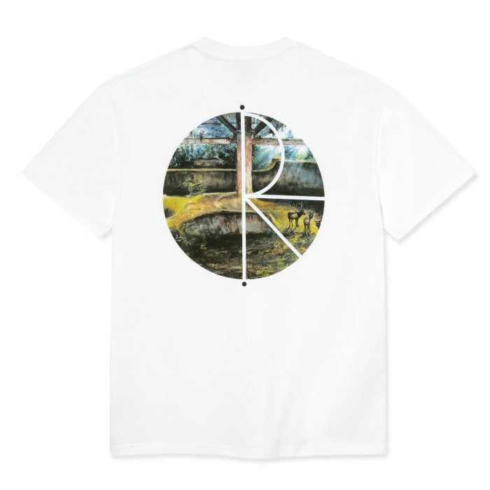 POLAR FILL LOGO BURNSIDE 2084 T-SHIRT WHITE