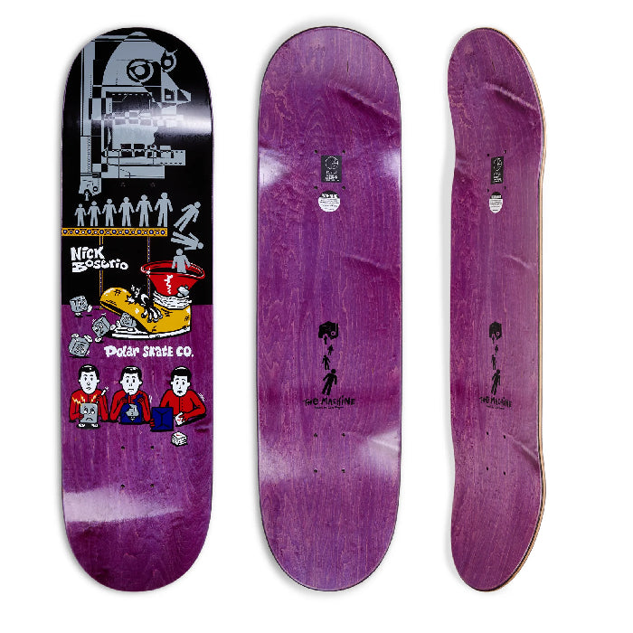 POLAR OSKAR NICK BOSERIO THE MACHINE 7.875" SKATEBOARD DECK