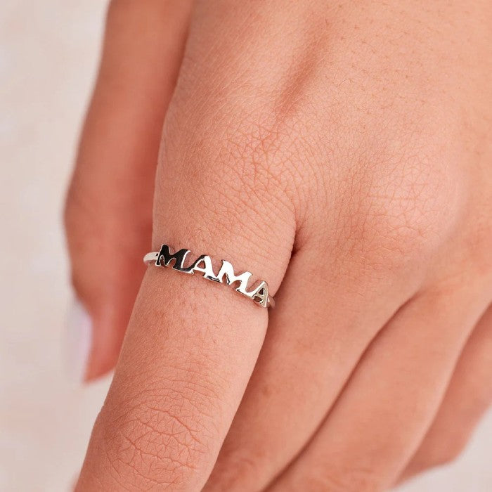 PURA VIDA MAMA RING - SILVER