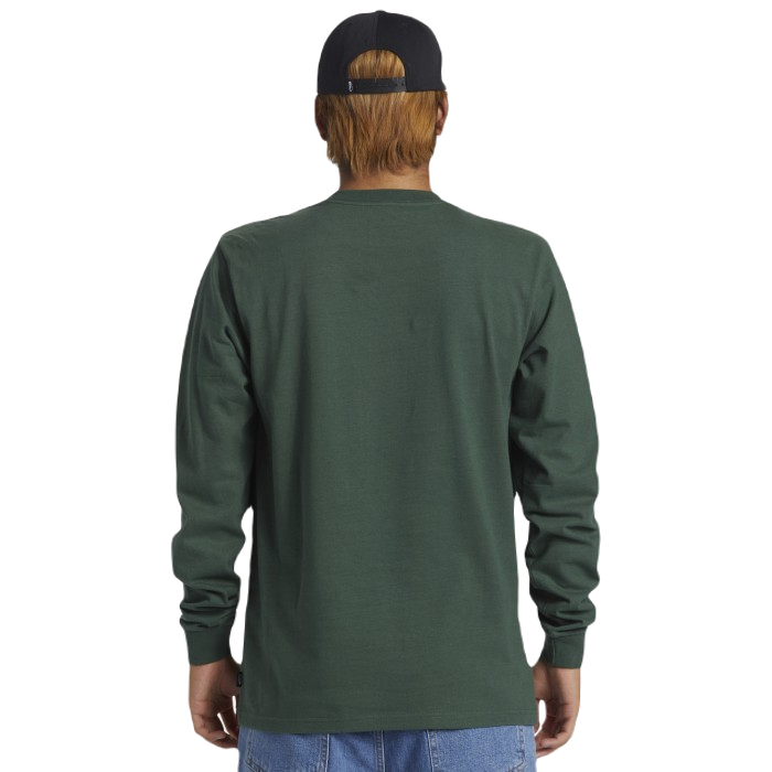 QUIKSILVER BIO HAZARD LONG SLEEVE T-SHIRT - FOREST