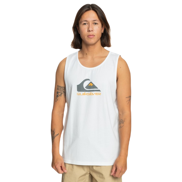 QUIKSILVER COMP LOGO TANKTOP - WHITE