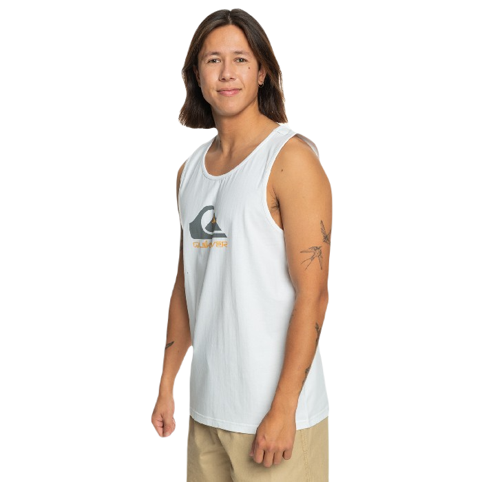 QUIKSILVER COMP LOGO TANK TOP - WHITE