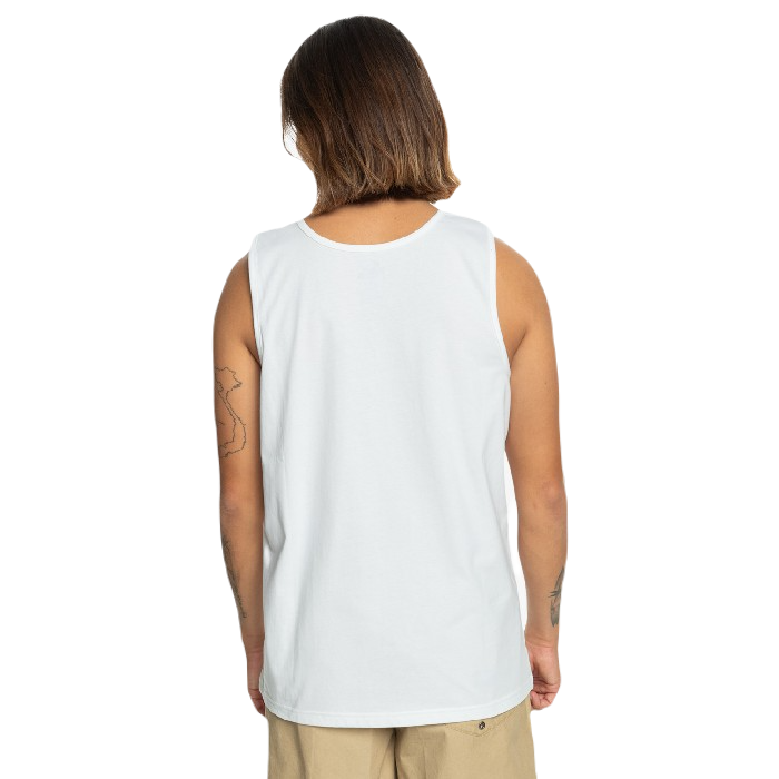 QUIKSILVER COMP LOGO TANK TOP - WHITE