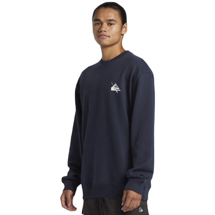 QUIKSILVER DNA PETROGLYPH CREW DARK NAVY