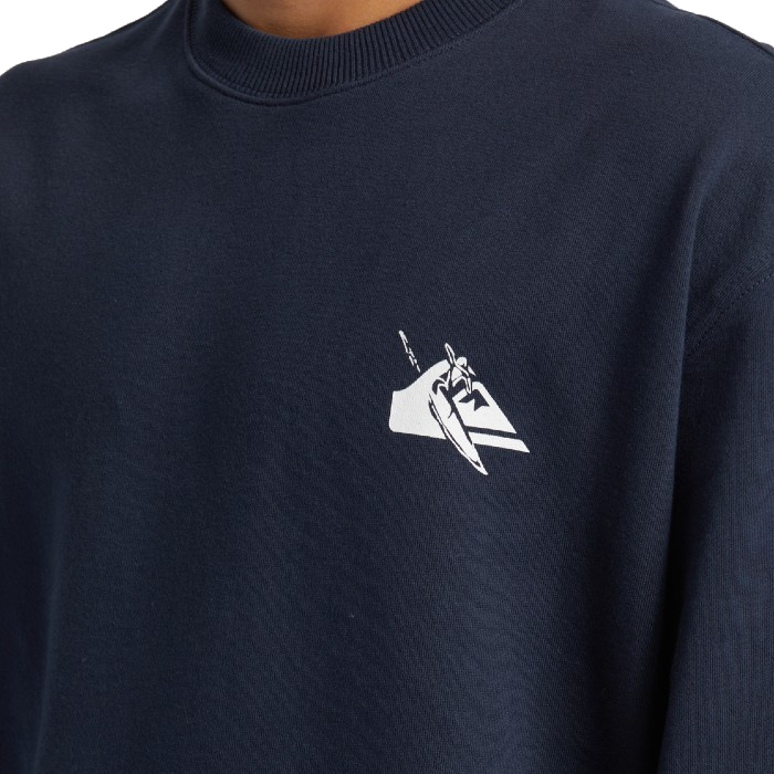 QUIKSILVER DNA PETROGLYPH CREW DARK NAVY