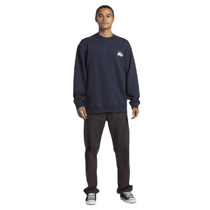 QUIKSILVER DNA PETROGLYPH CREW DARK NAVY