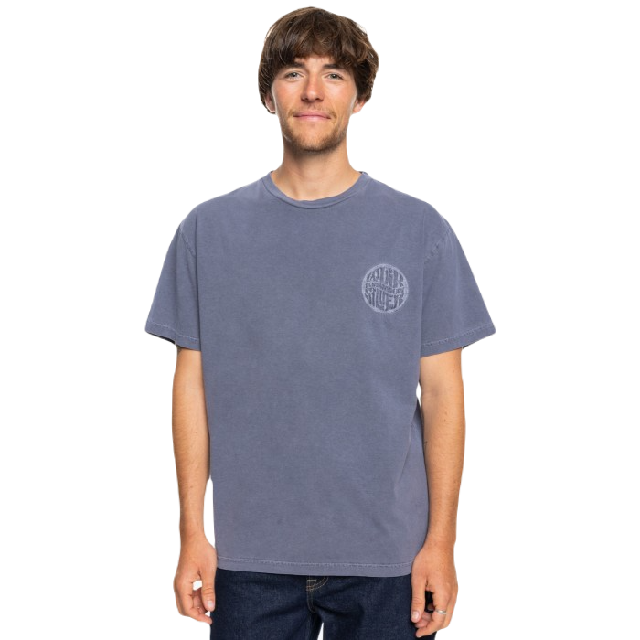 QUIKSILVER EMBY MINERAL T-SHIRT ESTATE BLUE