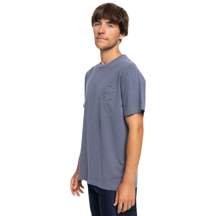 QUIKSILVER EMBY MINERAL T-SHIRT ESTATE BLUE