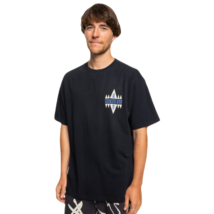 QUIKSILVER GEO QUIK SHORT SLEEVE T-SHIRT BLACK