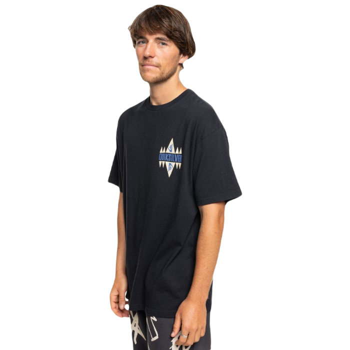 QUIKSILVER GEO QUIK SHORT SLEEVE T-SHIRT BLACK