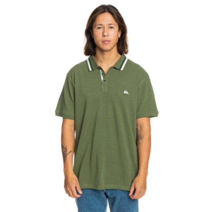 QUIKSILVER LOIA POLO - FOUR LEAF CLOVER