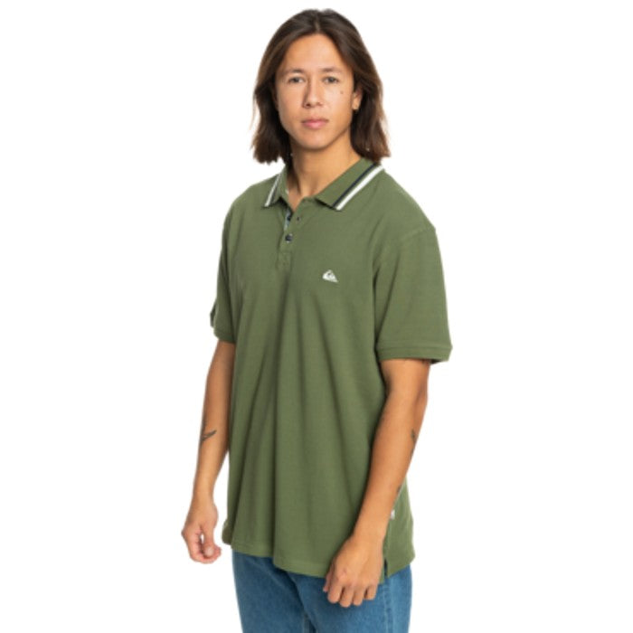 QUIKSILVER LOIA POLO - FOUR LEAF CLOVER