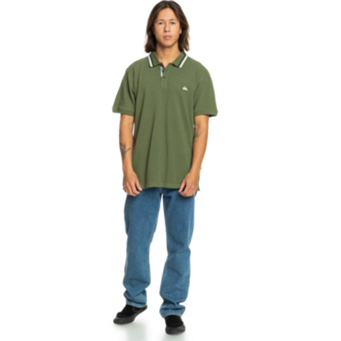 QUIKSILVER LOIA POLO - FOUR LEAF CLOVER