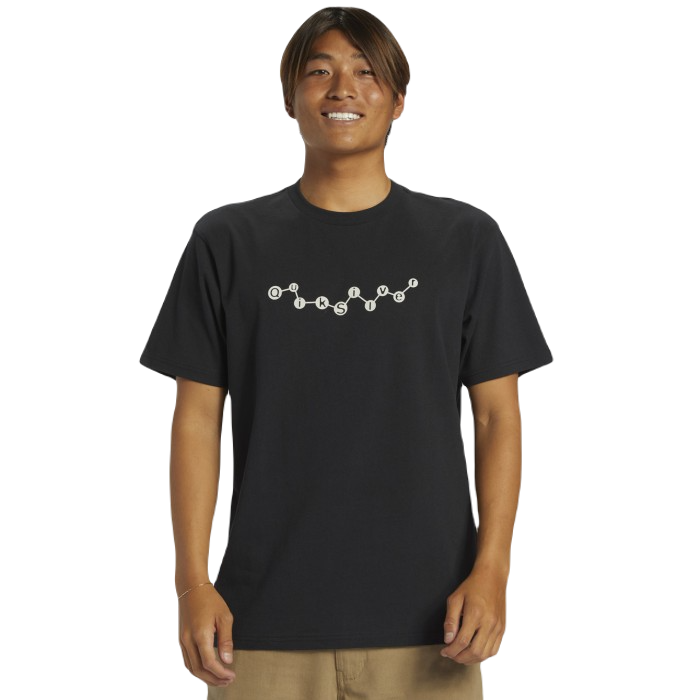 QUIKSILVER MODERN PETRO T-SHIRT - BLACK