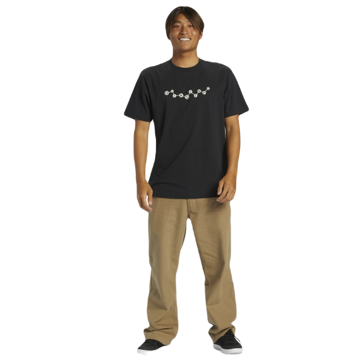 QUIKSILVER MODERN PETRO T-SHIRT - BLACK