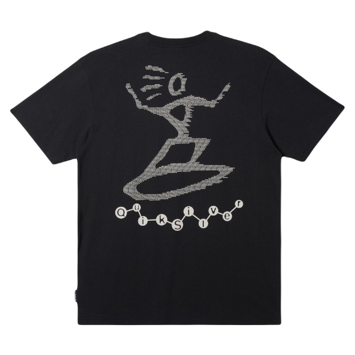 QUIKSILVER MODERN PETRO T-SHIRT - BLACK