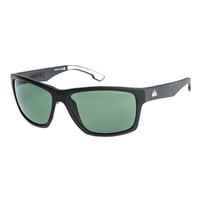 QUIKSILVER TRAILWAY POLARIZED ZONNEBRIL - BLACK/GREEN PLZ