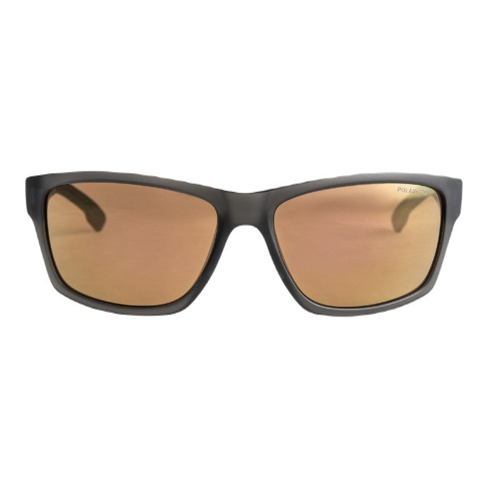 QUIKSILVER TRAILWAY POLARIZED ZONNEBRIL - SMOKE/GOLD