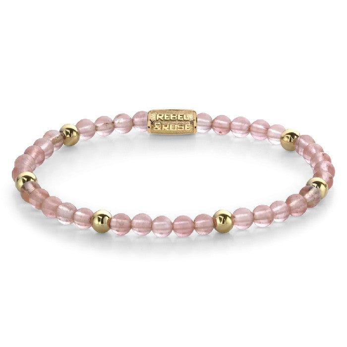 REBEL&ROSE CHERRY ROSE 4 MM SIZE S ARMBAND - ROSE/GOLD The Old Man Boardsports Rebel&Rose