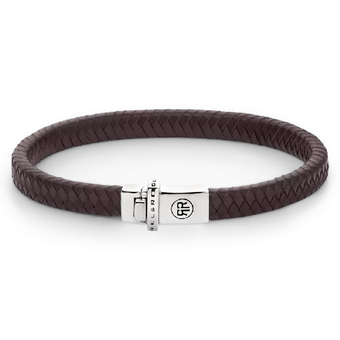 REBEL&ROSE SMALL BRAIDED 7 MM SIZE M ARMBAND - BROWN The Old Man Boardsports Rebel&Rose