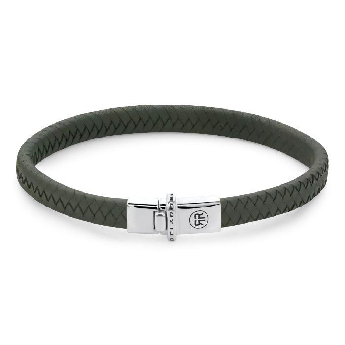 REBEL&ROSE SMALL BRAIDED RANGER 7 MM SIZE L ARMBAND - GREEN The Old Man Boardsports Rebel&Rose