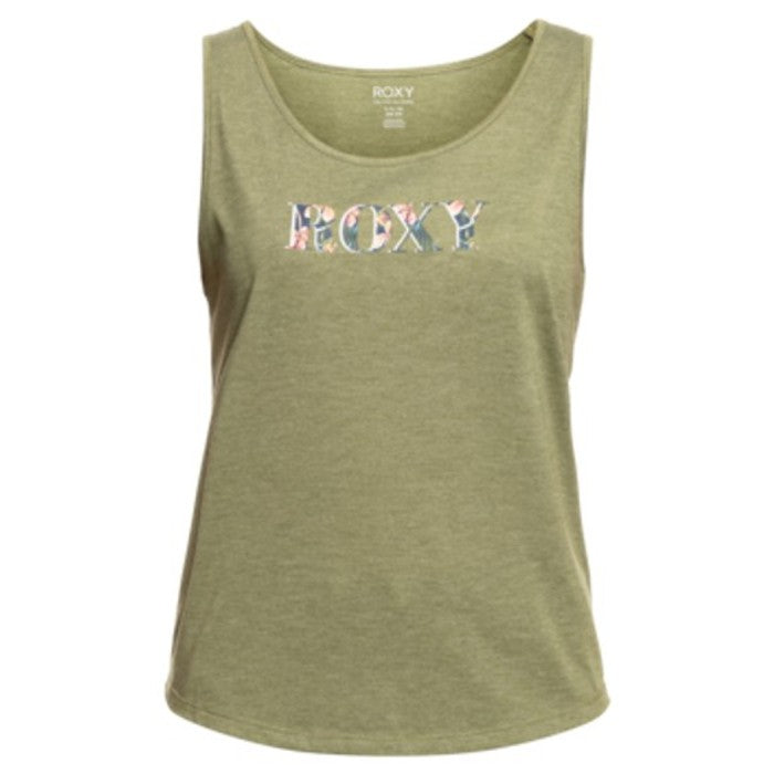 ROXY LOSING MY MIND TANK TOP - LEAD GREEN