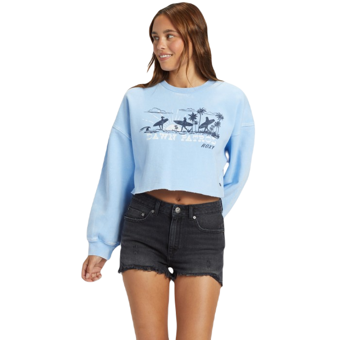 ROXY MORNING HIKE SWEATER - BEL AIR BLUE