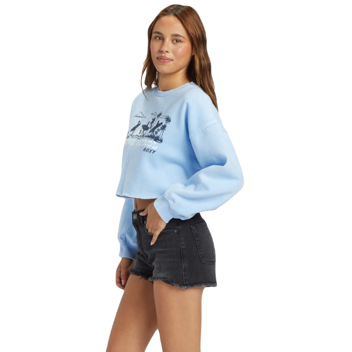 ROXY MORNING HIKE SWEATER - BEL AIR BLUE