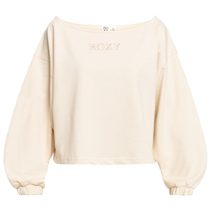 ROXY NEXT SET BAGGY SWEATER - TAPIOCA