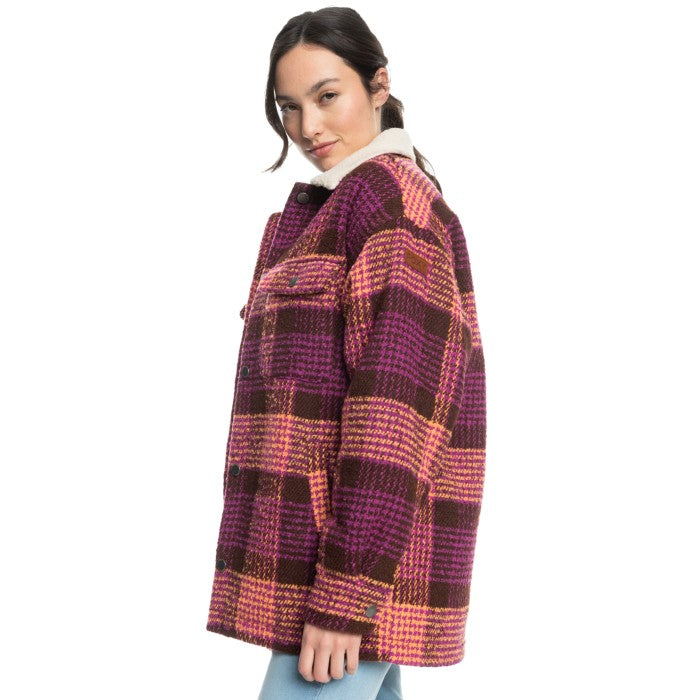 ROXY PASSAGE OF TIME JACKE – CHOCOLATE HELLO PLAID