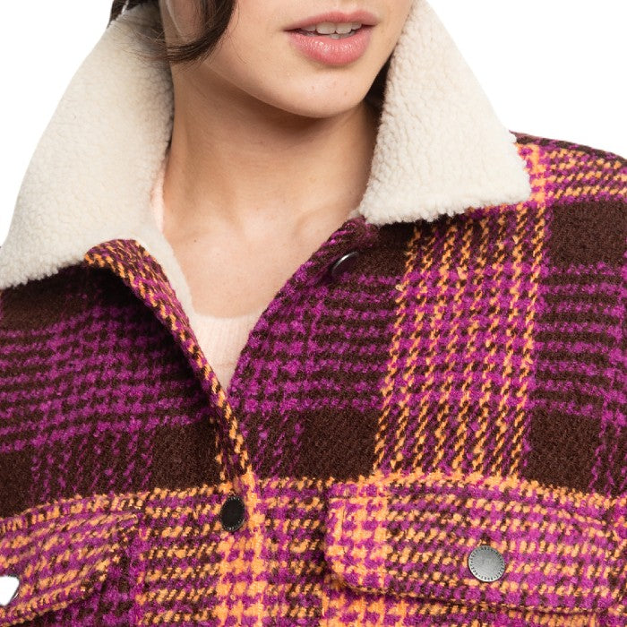 ROXY PASSAGE OF TIME JACKE – CHOCOLATE HELLO PLAID