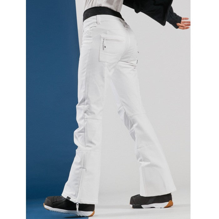 ROXY RISING HIGH SKINNY TECHNICAL SNOWBOARD PANTS - BRIGHT WHITE