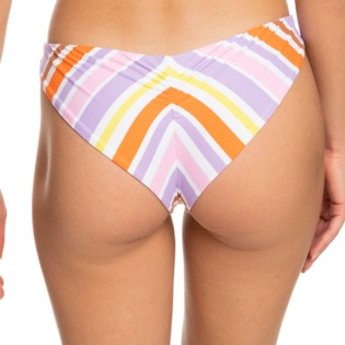 ROXY SURF.KIND.KATE.CHEEKY BIKINIBROEKJE - BRIGHT WHIT ALOHA STRIPE HORI