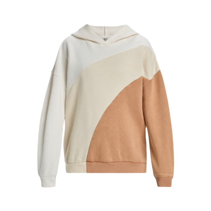 ROXY WAVING HEART HOODIE - PARCHMENT