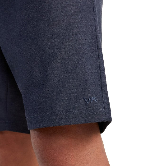 RVCA BACK IN HYBRID 19" SHORTS - DENIM HEATHER