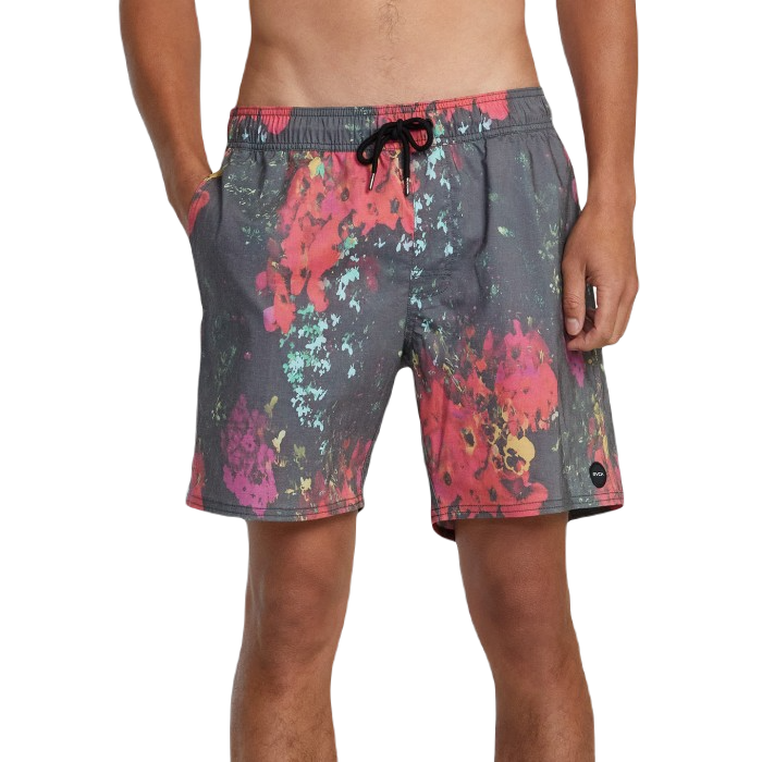 RVCA BARNES ELASTIC BOARDSHORT - BLACK MULTI