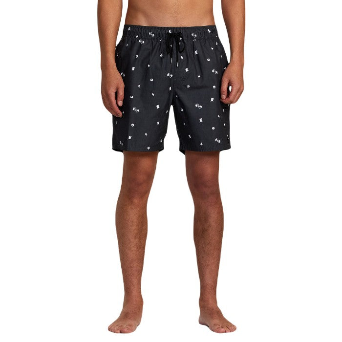 RVCA PERRY ELASTIC ZWEMBROEK - NEW BLACK