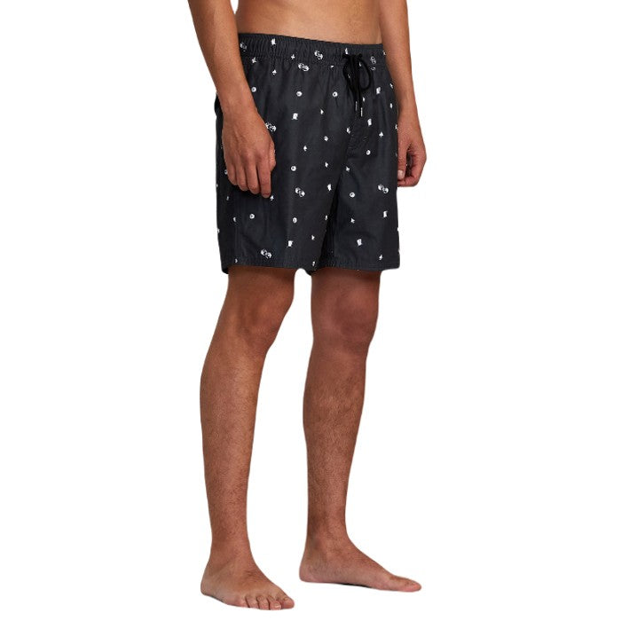 RVCA PERRY ELASTIC ZWEMBROEK - NEW BLACK