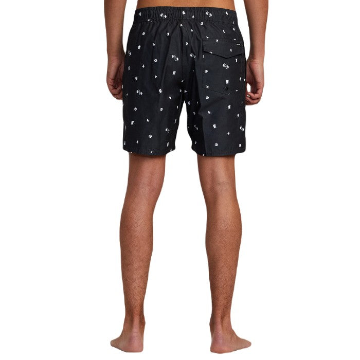 RVCA PERRY ELASTIC ZWEMBROEK - NEW BLACK