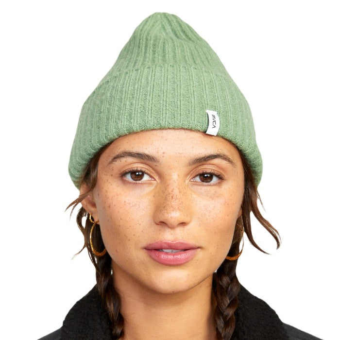 RVCA WARM EYES STRAPBACK BEANIE – BASIL